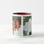 Witte amaryllis en kerstboom mok (Midden)