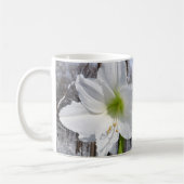 Witte Amaryllis en Sneeuw II Koffiemok (Links)