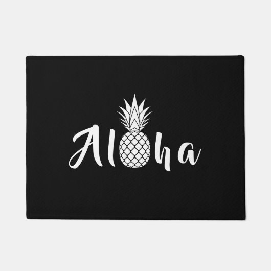 Witte ananasappel Hawaiian Aloha Doormat Deurmat (Voorkant)