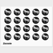 Witte Andalusische Paard Sticker (Vel)