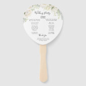  witte anemie Rozen Handwaaier (Achterkant)