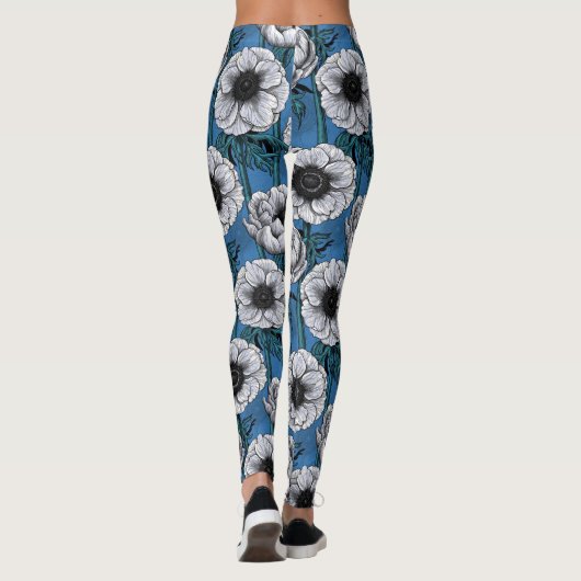 Witte anemontuin leggings (Achterkant)