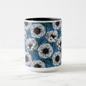 Witte anemontuin mok (Midden)