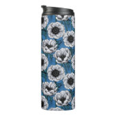 Witte anemontuin thermosbeker (Geroteerd rechts)