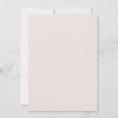 Witte Anemoon Loof Bruiloft Kaart (Achterkant)