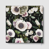 Witte Anemoon op Echte Zwarte Gastenboek (Achterkant)