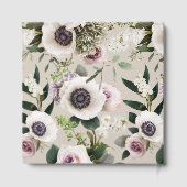 Witte anemoon op perfect bleek gastenboek (Achterkant)