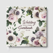 Witte anemoon op Sneeuwwitje Gastenboek (Voorkant)