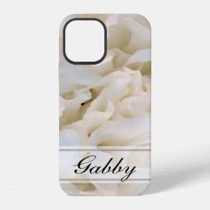 Witte Anjers Bloemen iPhone 12 Hoesje