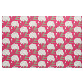 Witte anjers stof (Fat Quarter)