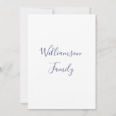 Witte annemonventilator bedankkaart (Achterkant)