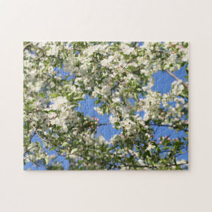 Witte appel bloesems legpuzzel