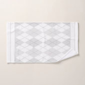 Witte Argyle Bad Handdoek (Handdoek)