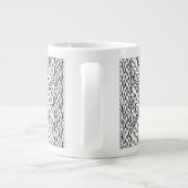 WITTE ARGYLE BREISEL Grote Mok + Initiaal (Achterkant)