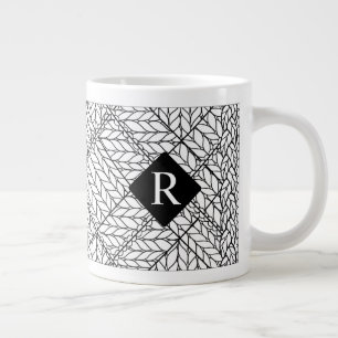 WITTE ARGYLE TRUI Grote Mok + Initiaal II