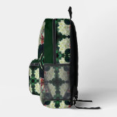 Witte Azalea bloem Abstract gepersonaliseerd Bedrukte Rugzak (Rechts)