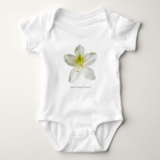 Witte azalea (moerashoning) romper (Voorkant)