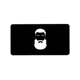 Witte baardlabels etiket