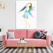 Witte baarmoedervlek, drager van Bark Canvas Afdruk (Insitu (Woonkamer))