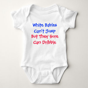Witte baby's kunnen niet springen romper
