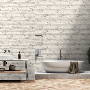 Witte bakstenen 1 behang