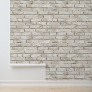 Witte bakstenen 4 behang