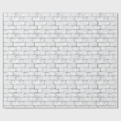 Witte Bakstenen Cadeaupapier (Vlak)