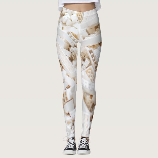 witte bakstenen leggings (Voorkant)