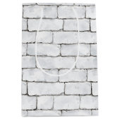 Witte Bakstenen Medium Cadeauzakje (Voorkant)