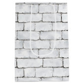 Witte Bakstenen Medium Cadeauzakje (Achterkant)