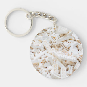 witte bakstenen sleutelhanger