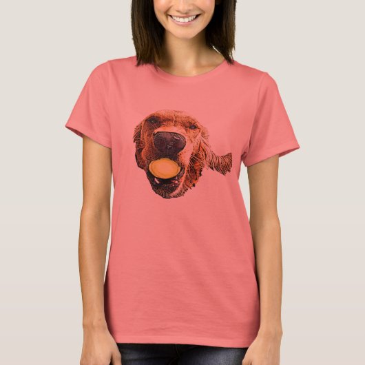 witte bal wit t-shirt (Voorkant)