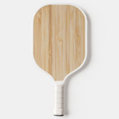 Witte Bamboe Pickleball Paddle (Achterkant)
