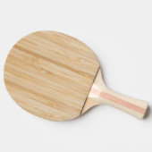 Witte bamboe tafeltennisbatje (Zijkant)