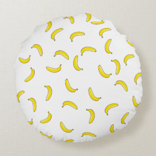 Witte banaan rond kussen