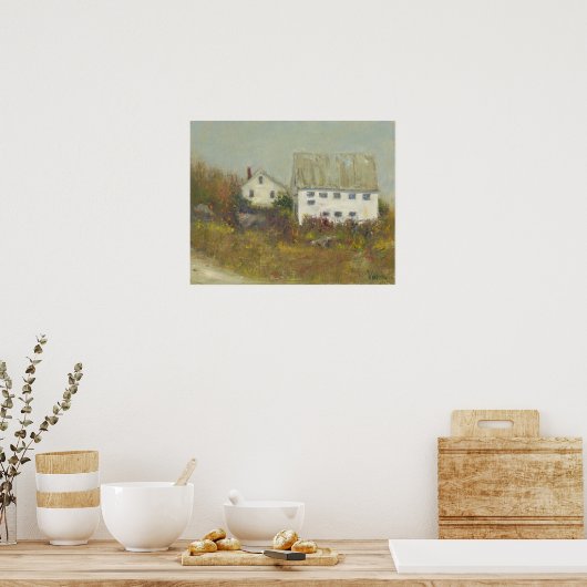 Witte Barn Poster (Keuken)