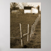  witte barn poster (Voorkant)