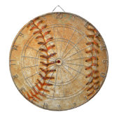 Witte Baseball rode roodheid Dartbord (Voorkant)