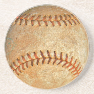  Witte Baseball rode roodheid Zandsteen Onderzetter