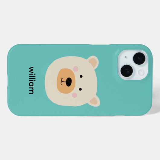 Witte beer Case-Mate iPhone case (Achterkant (horizontaal))