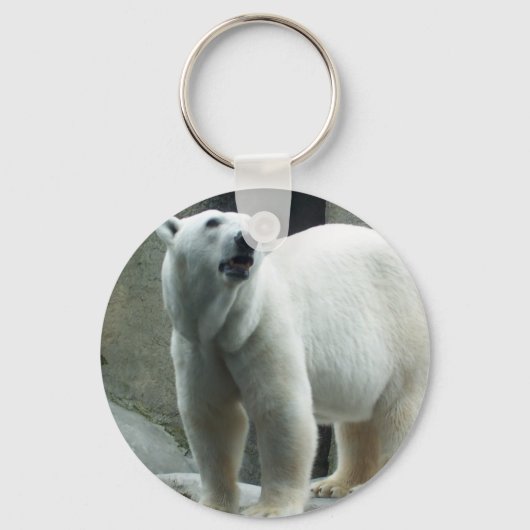 Witte Beer Sleutelhanger (Voorkant)