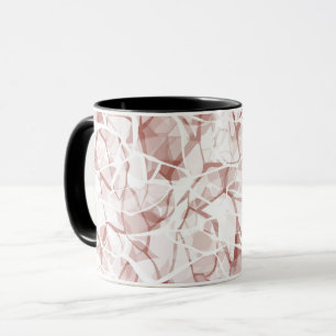 witte beige abstract mode moderne patroon    mok