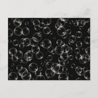 Witte belletjes in zwart Briefkaart