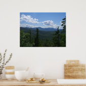 witte bergen in New Hampshire Poster (Keuken)