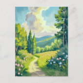 Witte Bergen | Landschapsschilderkunst in New Hamp Briefkaart (Voorkant)