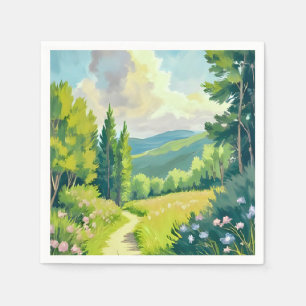 Witte Bergen New Hampshire Landschapschilderkuns Servet