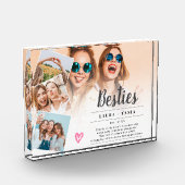 Witte beste vrienden script 4 foto's collage raste (Links)