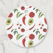 Witte biologische tuin Baby shower Dank u Bedankjes Labels (Achterkant)