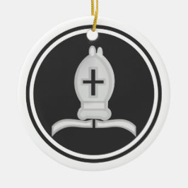 Witte bisschoppen keramisch ornament