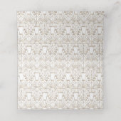 Witte Black Art Deco Gatsby 1920s stijl bruiloft (Binnenkant ongevouwen)